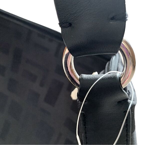 The
Limited Black Leather Nylon Print Large Shoulder Bag Size OS - Picture 7 of 13